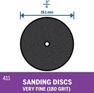 Dremel 411 Disco De Lijado Grano 180